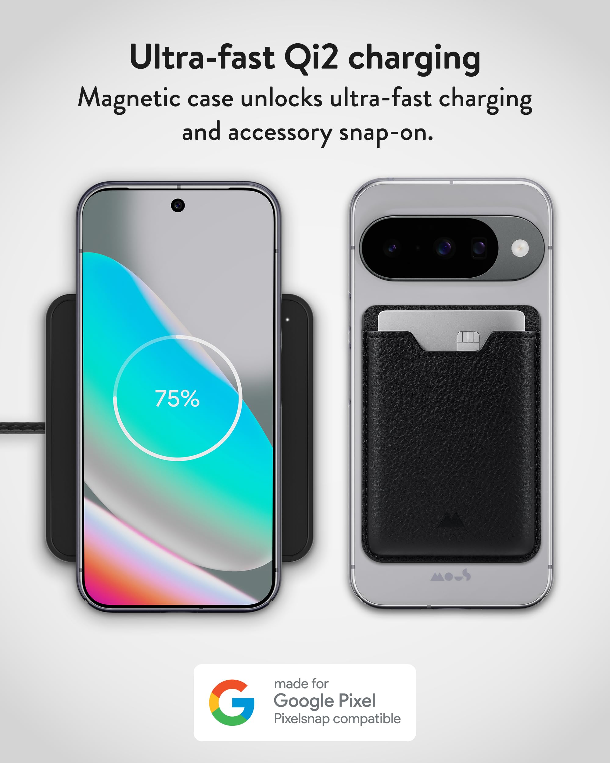 Mous for Google Pixel 10/10 Pro (2025) Case, Compatible with Qi2